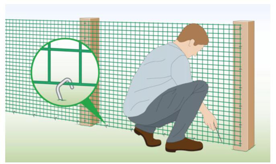 How to Attach Plastic Mesh to Different Posts and Materials