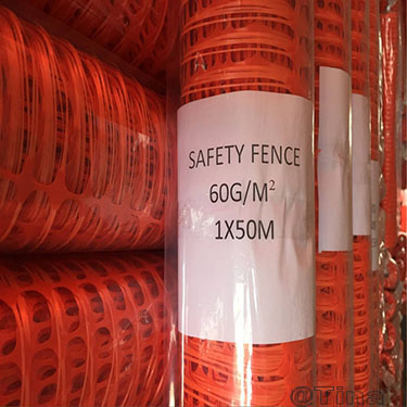 Plastic Orange Warning Fence