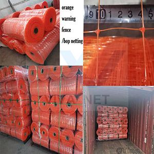 Plastic Orange Warning Fence